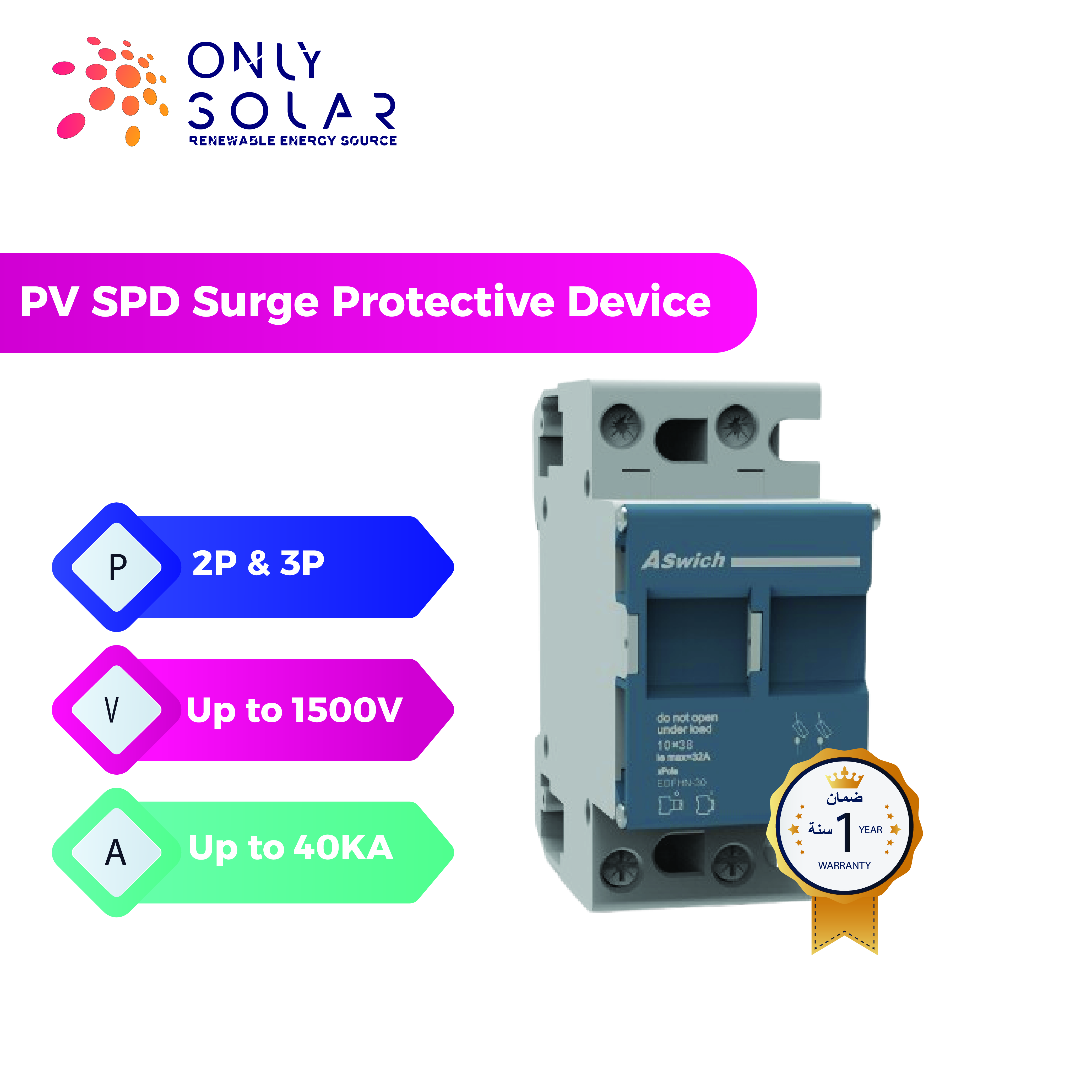 PV SPD Surge Protective Device
